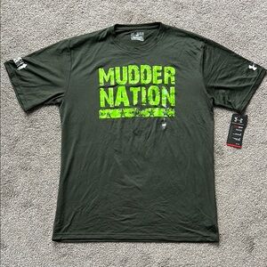 Under Armour Green Short Sleeve Tee Mudder Nation